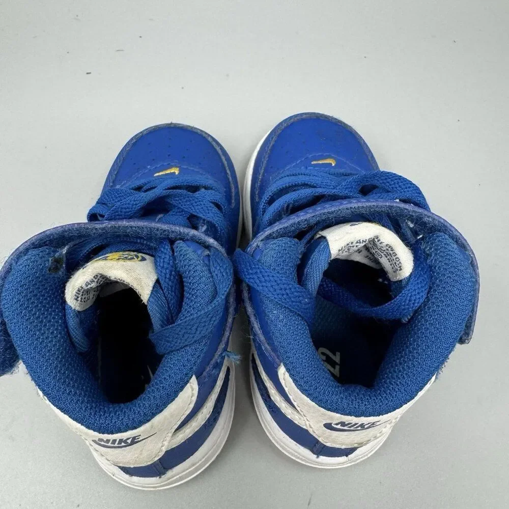 Nike Air Force 1 Mid SE 40th Annivesari Blue Jay-white  Kids Size 6C